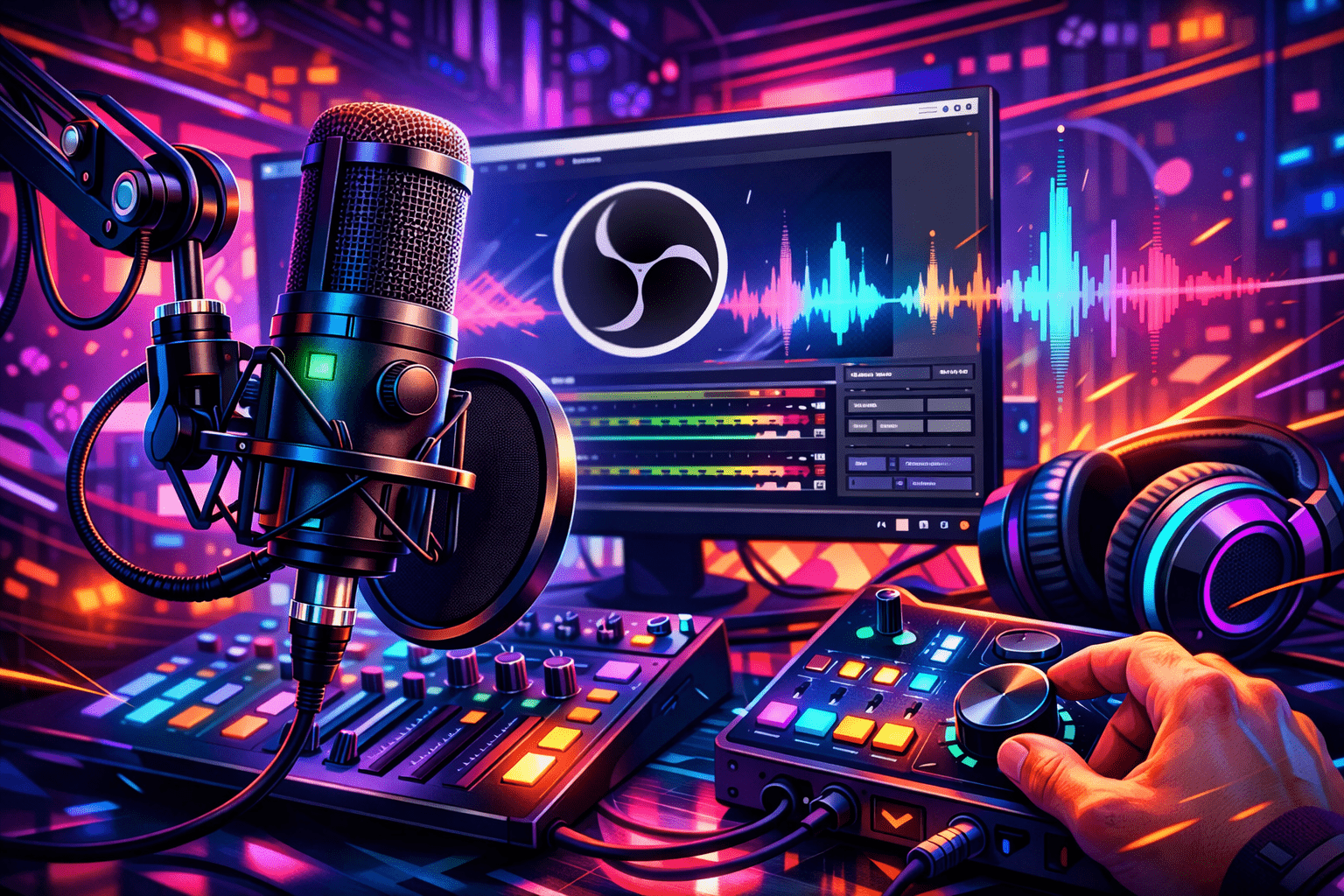 Как настроить микрофон в OBS